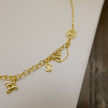 [Marin-Jewelry]BLOOMING SUPPLE NECKLACE BRASS