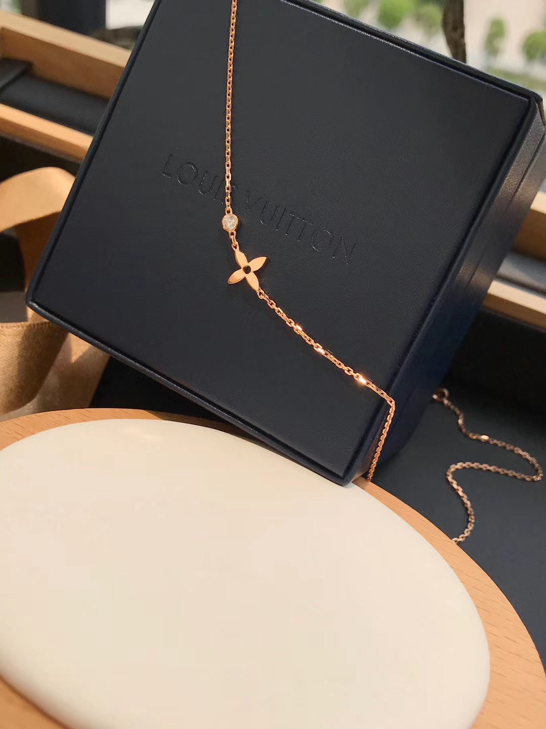 [Marin-Jewelry]BLOSSOM PENDANT PINK GOLD AND DIAMOND