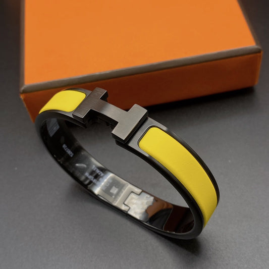 [Marin-Jewelry]CLIC HM SO BLACK YELLOW BRACELET