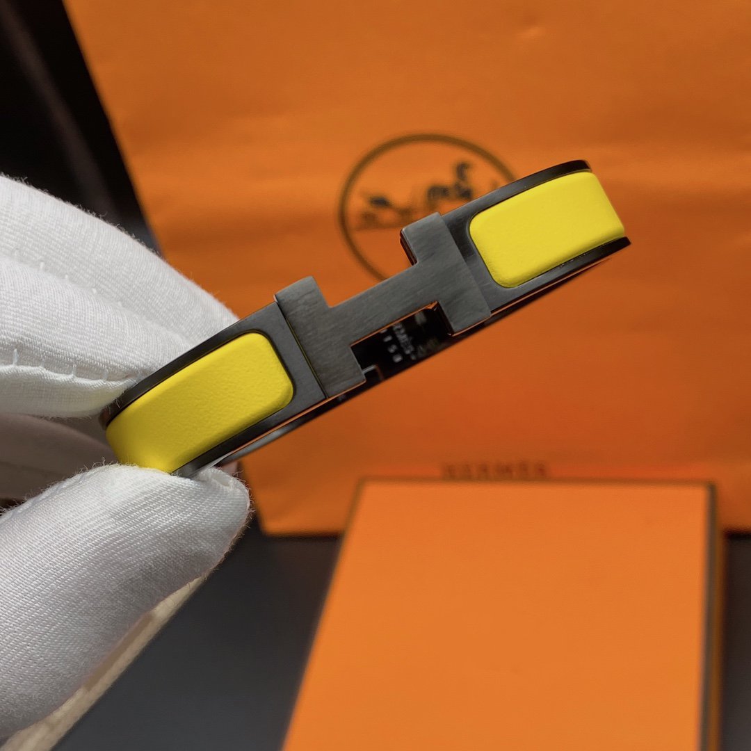 [Marin-Jewelry]CLIC HM SO BLACK YELLOW BRACELET