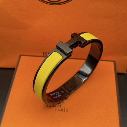 [Marin-Jewelry]CLIC HM SO BLACK YELLOW BRACELET