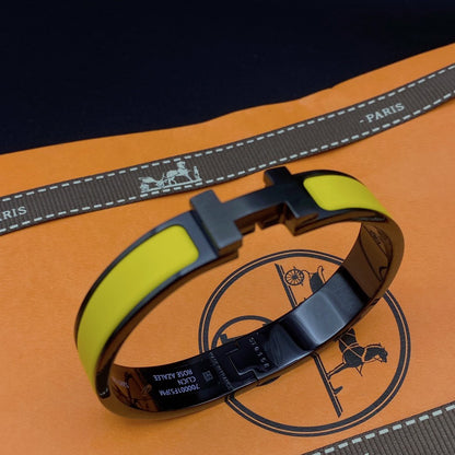 [Marin-Jewelry]CLIC HM SO BLACK YELLOW BRACELET