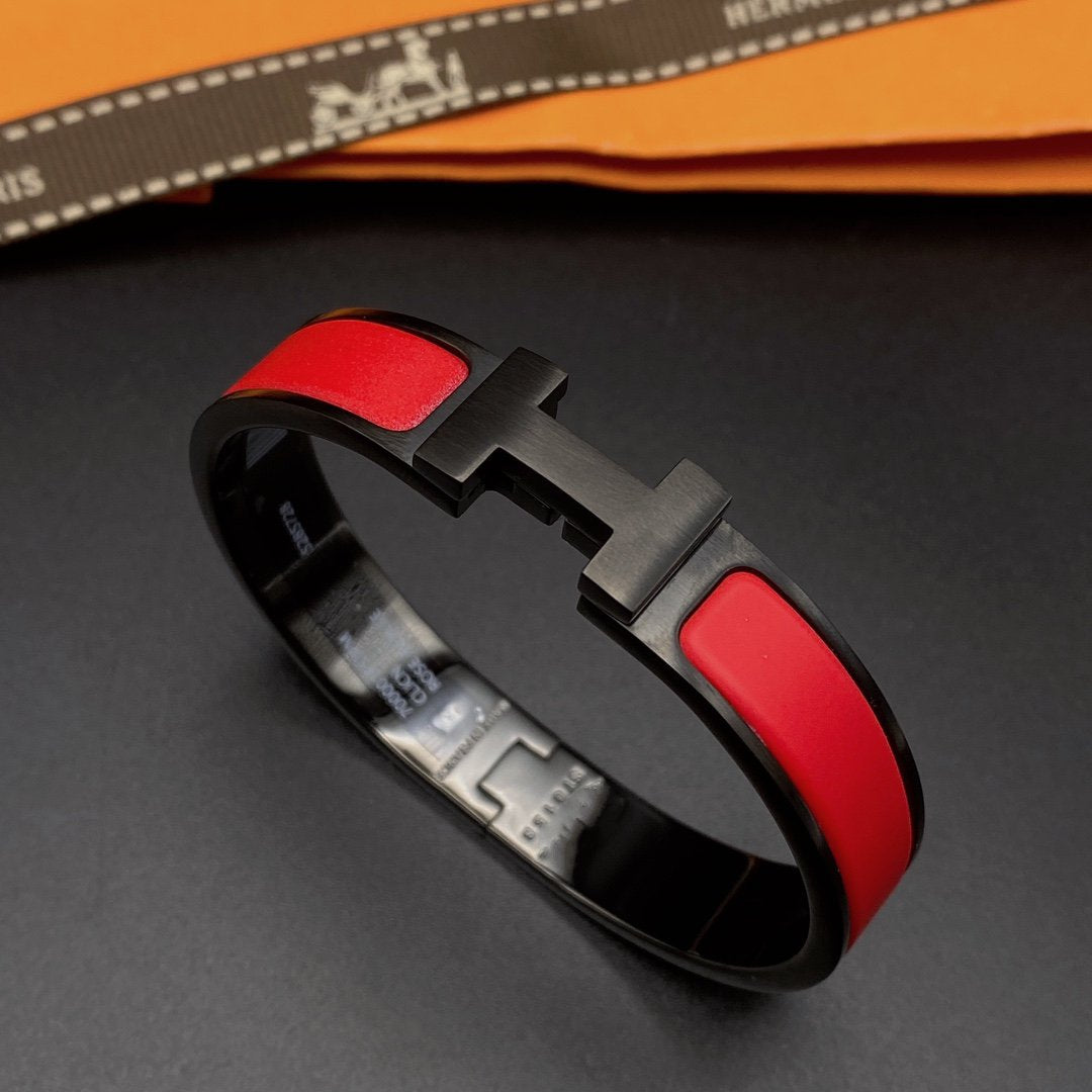 [Marin-Jewelry]CLIC HM SO BLACK RED BRACELET