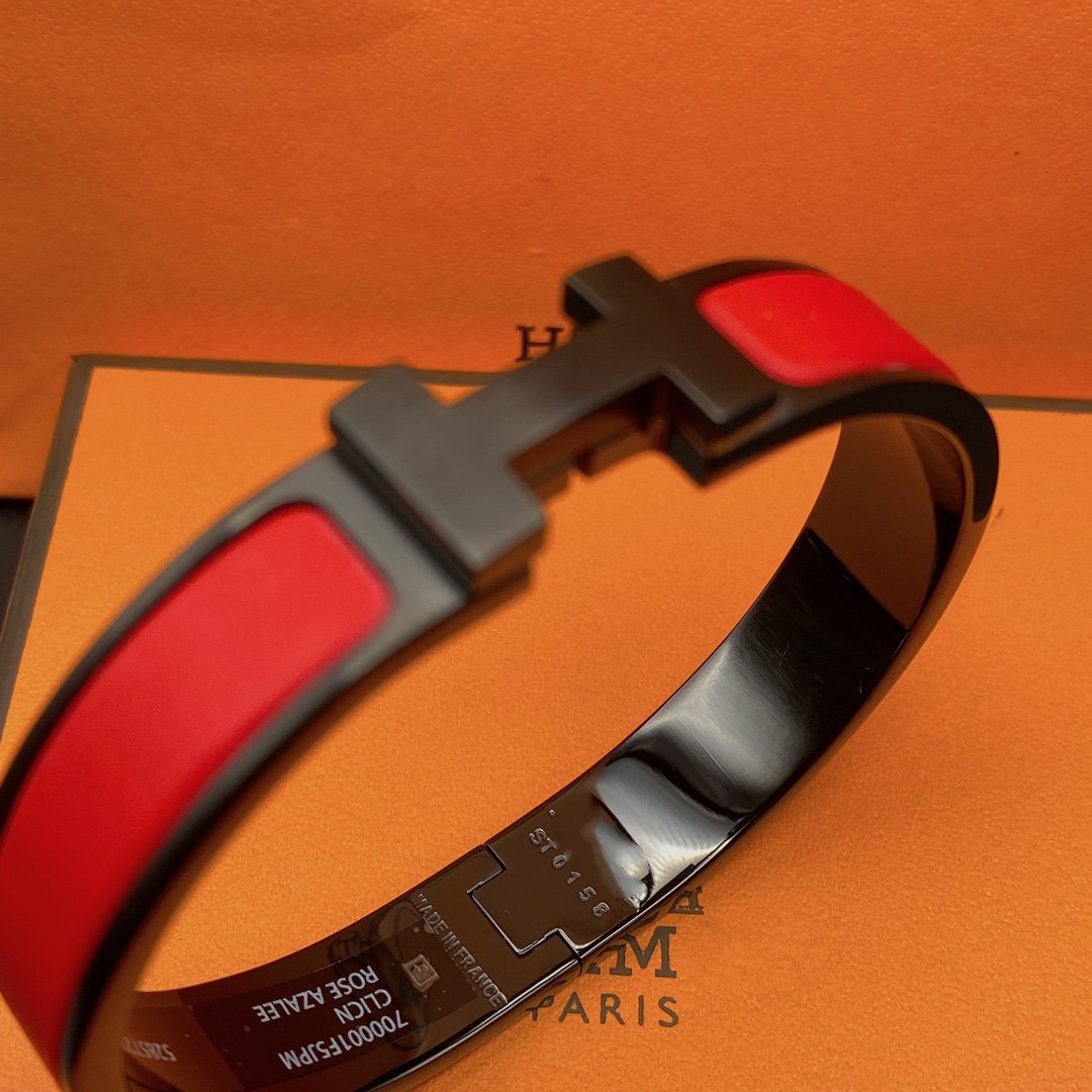 [Marin-Jewelry]CLIC HM SO BLACK RED BRACELET