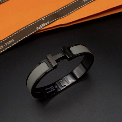 [Marin-Jewelry]CLIC HM SO BLACK GREY BRACELET