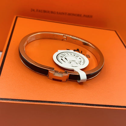 [Marin-Jewelry]CLASSIC HM CLIC BLACK 8MM ENAMEL BRACELET