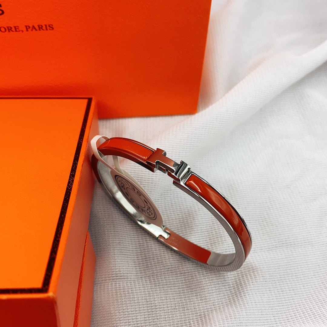 [Marin-Jewelry]CLASSIC HM CLIC RED 8MM ENAMEL BRACELET