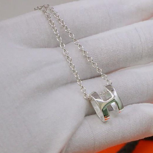 [Marin-Jewelry]HM NECKLACE H LETTER OVAL SERIES