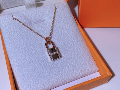 [Marin-Jewelry]HM ADVANCED NICHE LOCK HEAD NECKLACE DIAMONDS