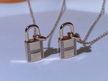 [Marin-Jewelry]HM ADVANCED NICHE LOCK HEAD NECKLACE DIAMONDS