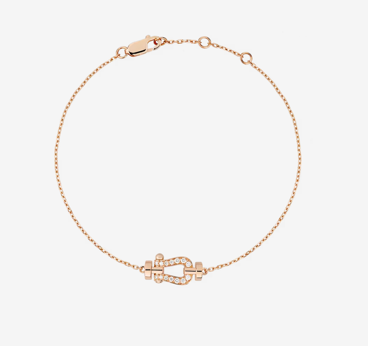 [Marin-Jewelry]FORCE 10 FULL DIAMOND BUCKLE CHAIN LINK MINI MODEL