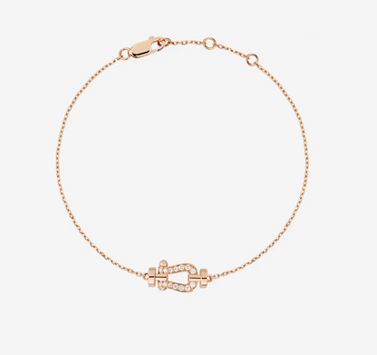 [Marin-Jewelry]FORCE 10 FULL DIAMOND BUCKLE CHAIN LINK MINI MODEL