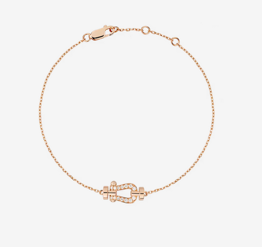 [Marin-Jewelry]FORCE 10 FULL DIAMOND BUCKLE CHAIN LINK MINI MODEL