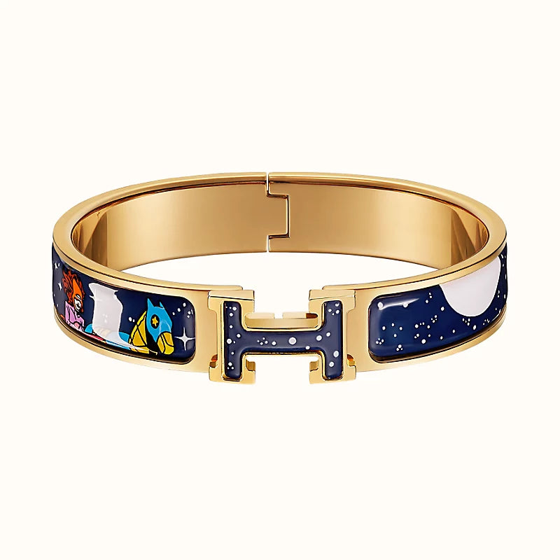 [Marin-Jewelry]H STAR AND MOON BRACELET 12MM