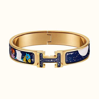 [Marin-Jewelry]H STAR AND MOON BRACELET 12MM
