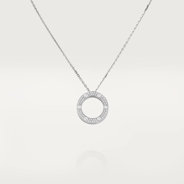 [Marin-Jewelry]LOVE NECKLACE ADJUSTABLE SILVER