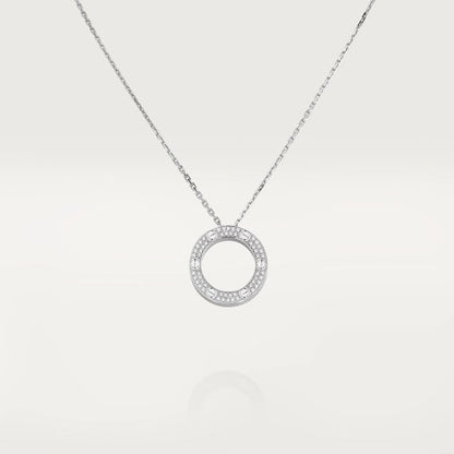 [Marin-Jewelry]LOVE NECKLACE ADJUSTABLE SILVER