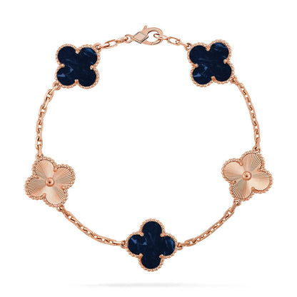 [Marin-Jewelry]CLOVER 5 MOTIF PIETERSITE BRACELET COLLECTION