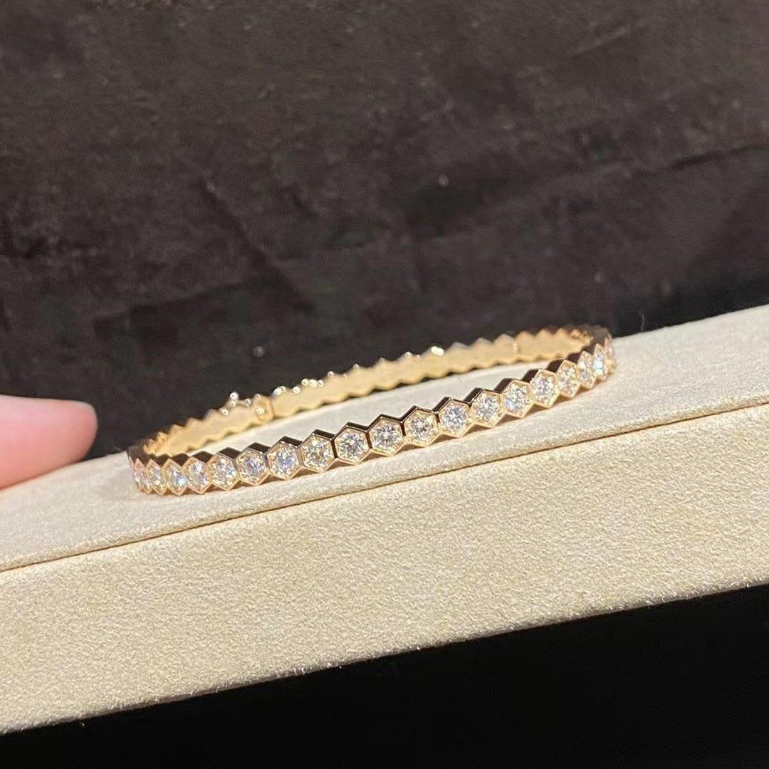 [Marin-Jewelry]BEE LOVE GOLD BRACELET FULL DIAMOND