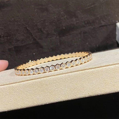 [Marin-Jewelry]BEE LOVE GOLD BRACELET FULL DIAMOND