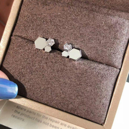 [Marin-Jewelry]BEE LOVE SILVER DIAMOND EARRINGS