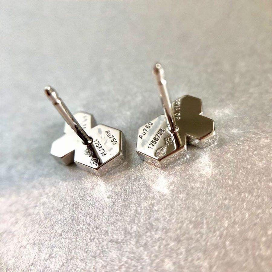 [Marin-Jewelry]BEE LOVE SILVER DIAMOND EARRINGS