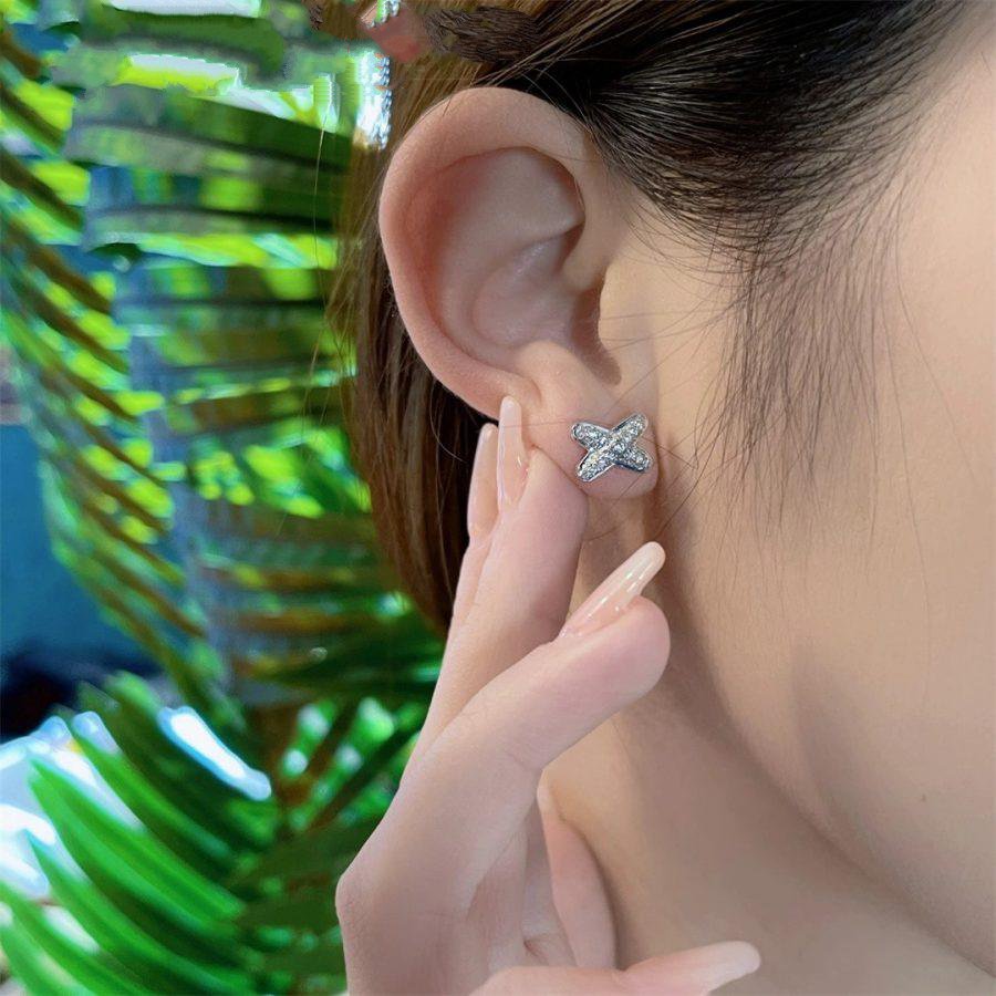 [Marin-Jewelry]JEUX DE SILVER DIAMOND EARRINGS