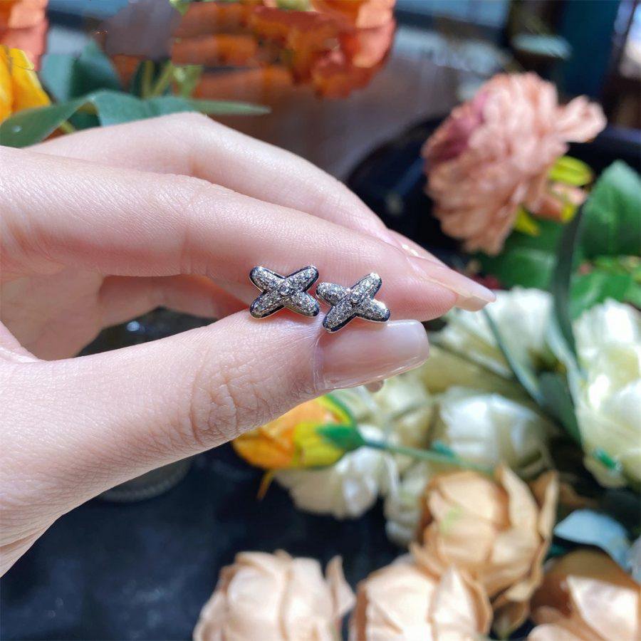 [Marin-Jewelry]JEUX DE SILVER DIAMOND EARRINGS