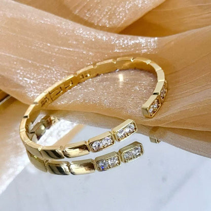 [Marin-Jewelry jewelrys]LOVE DIAMOND OPEN  BRACELET
