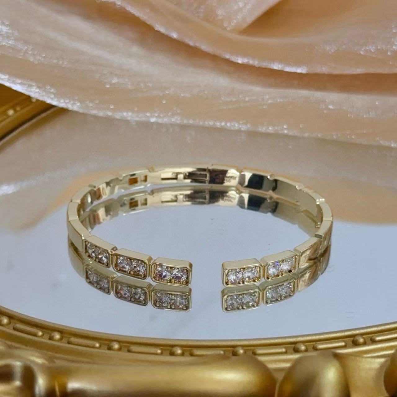 [Marin-Jewelry jewelrys]LOVE DIAMOND OPEN  BRACELET