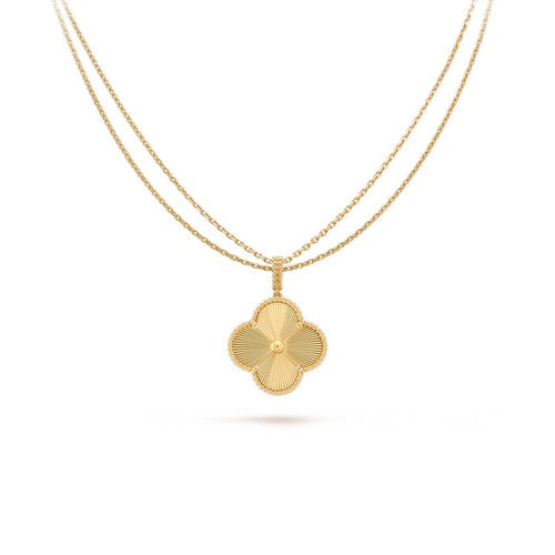[Marin-Jewelry]CLOVER 25MM PEDANT NECKLACE GOLD