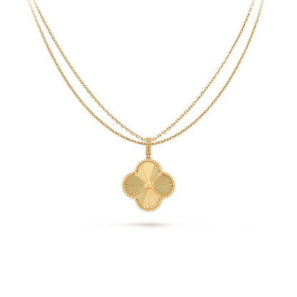 [Marin-Jewelry]CLOVER 25MM PEDANT NECKLACE GOLD