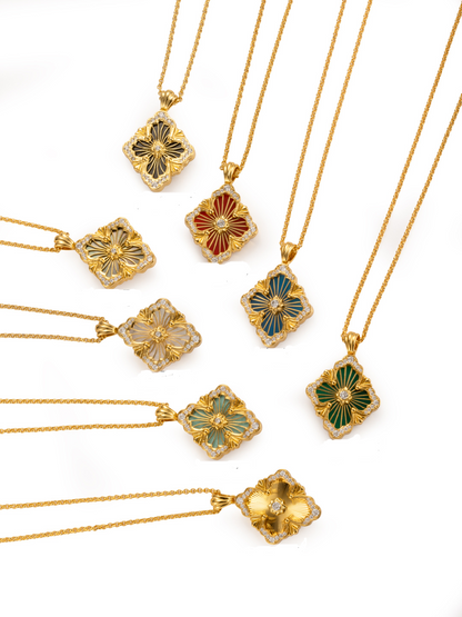 [Marin-Jewelry] B.C.L BIG SIZE  ENAMEL NECKLACE£¨Various colors£©