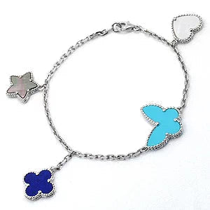 [Marin-Jewelry]LUCKY SPRING SILVER BRACELET 4 MOTIF