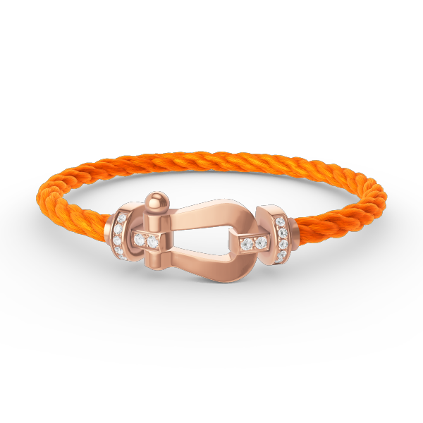 [Marin-Jewelry]FORCE LARGE HORSESHOE HALF DIAMOND BRACELET Marin-Jewelry GOLD