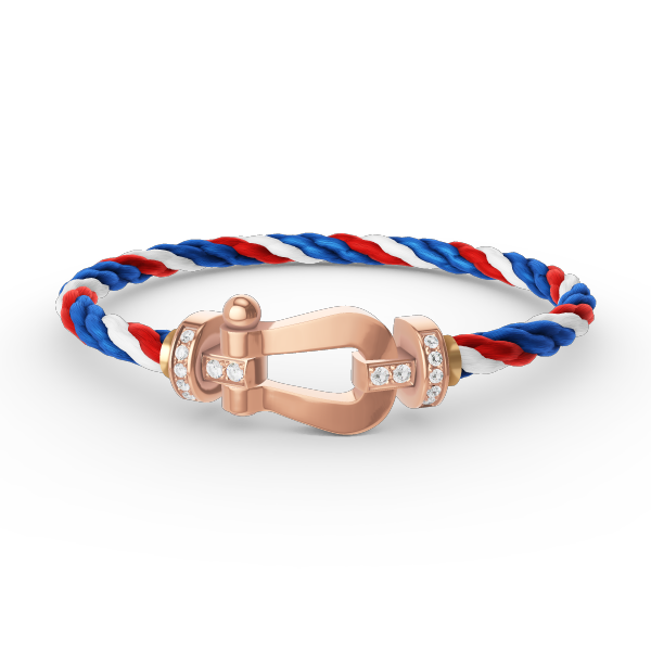 [Marin-Jewelry]FORCE LARGE HORSESHOE HALF DIAMOND BRACELET Marin-Jewelry GOLD