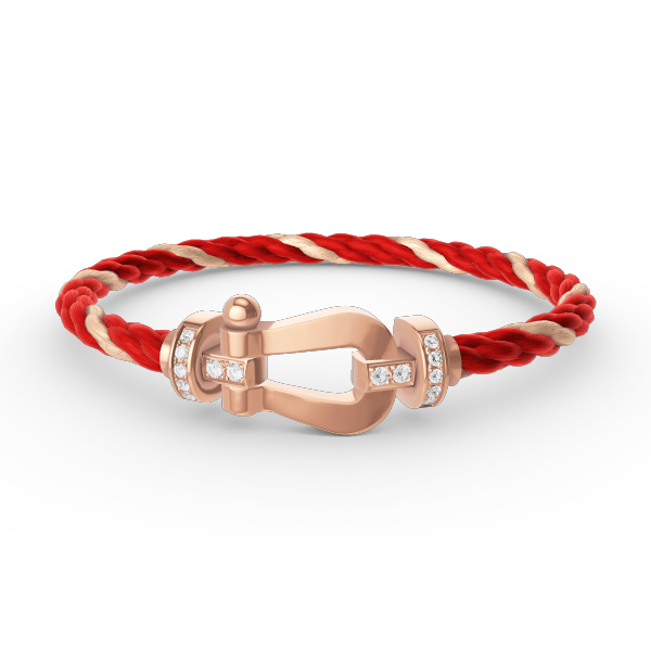 [Marin-Jewelry]FORCE LARGE HORSESHOE HALF DIAMOND BRACELET Marin-Jewelry GOLD