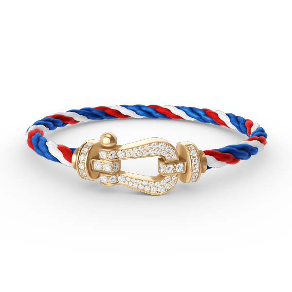 [Marin-Jewelry]FORCE LARGE HORSESHOE FULL DIAMOND BRACELET GOLD