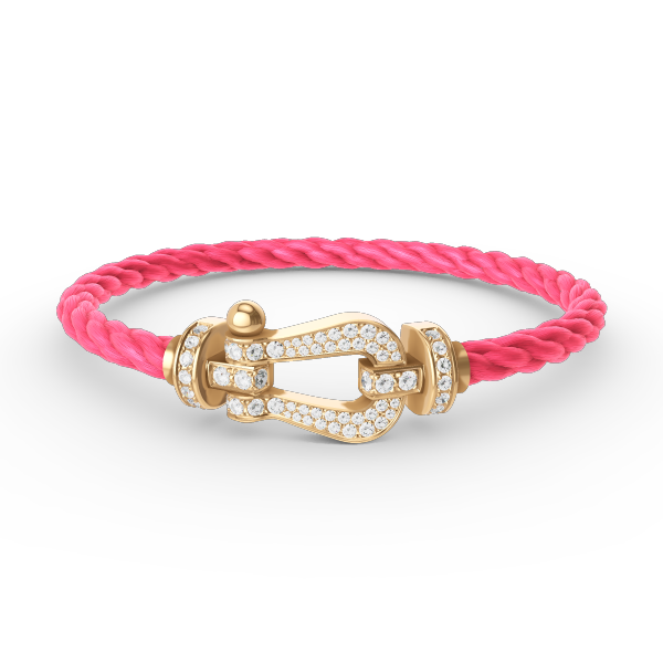 [Marin-Jewelry]FORCE LARGE HORSESHOE FULL DIAMOND BRACELET GOLD