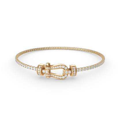 [Marin-Jewelry]FORCE  HORSESHOE  DIAMOND TENNIS BRACELET
