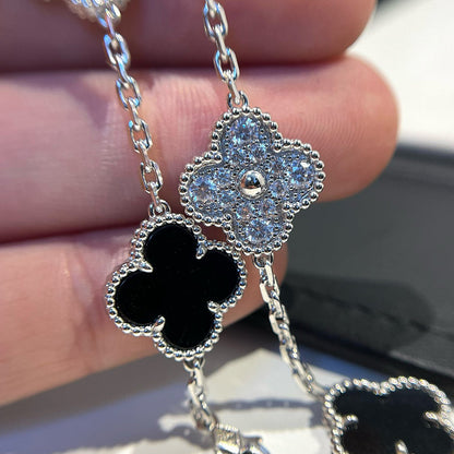 [Marin-Jewelry] CLOVER 5 MOTIF ONYXS BRACELET COLLECTION