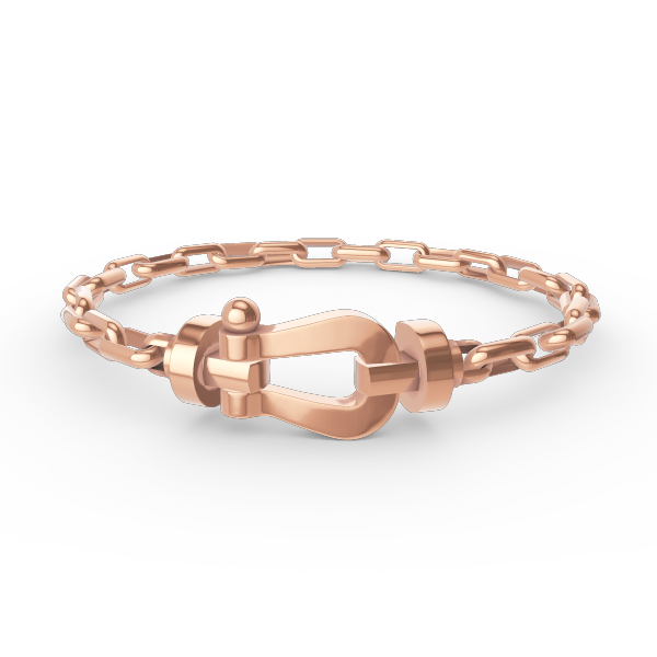 [Marin-Jewelry]FORCE LARGE HORSESHOE CLASP  METAL BRACELET