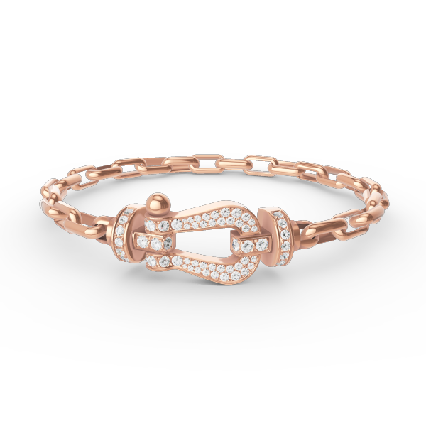 [Marin-Jewelry]FORCE LARGE HORSESHOE CLASP  METAL BRACELET