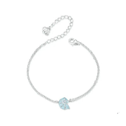 Bracelets maillons Coquillages Bleus