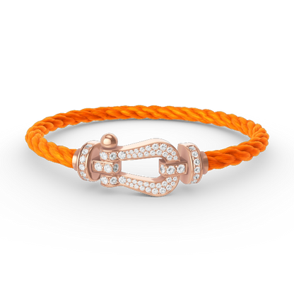 [Marin-Jewelry]FORCE LARGE HORSESHOE FULL DIAMOND BRACELET Marin-Jewelry GOLD