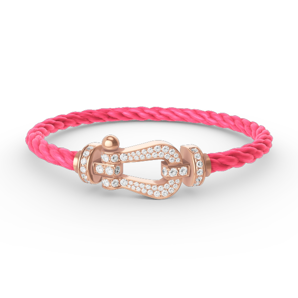 [Marin-Jewelry]FORCE LARGE HORSESHOE FULL DIAMOND BRACELET Marin-Jewelry GOLD