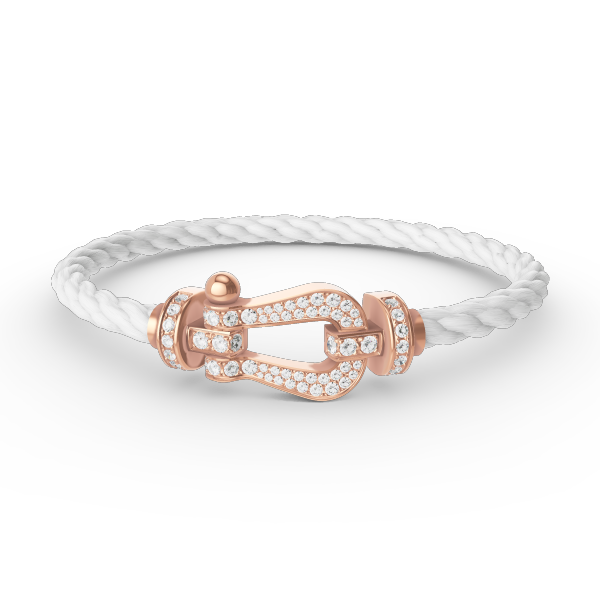 [Marin-Jewelry]FORCE LARGE HORSESHOE FULL DIAMOND BRACELET Marin-Jewelry GOLD