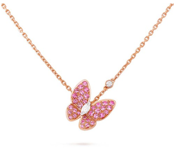 [Marin-Jewelry]BUTTERFLY RED DIAMOND Marin-Jewelry GOLD NECKLACE