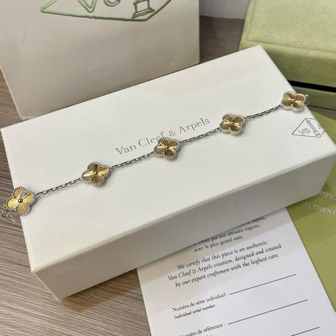 [Marin-Jewelry] CLOVER 5 MOTIF LASER BRACELET COLLECTION