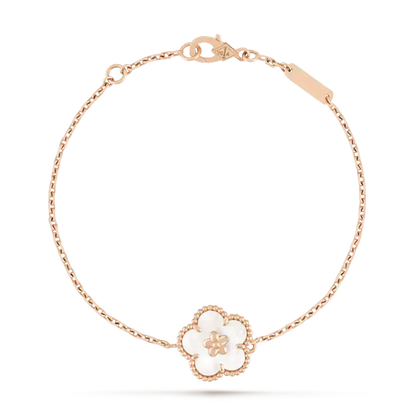 [Marin-Jewelry]LUCKY WHITE MOP PLUM BLOSSOM  BRACELET
